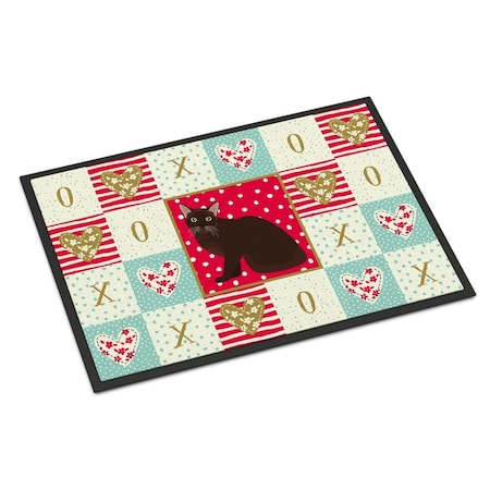 18 X 27 In. Burmese Cat Love Indoor Or Outdoor Mat